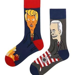 New TRUMP BIDEN SOCKS BEAVIS AND BUTTHEAD